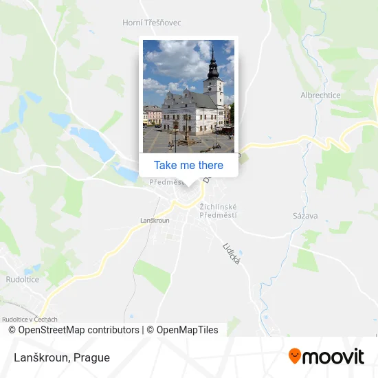 Карта Lanškroun
