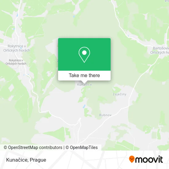 Карта Kunačice