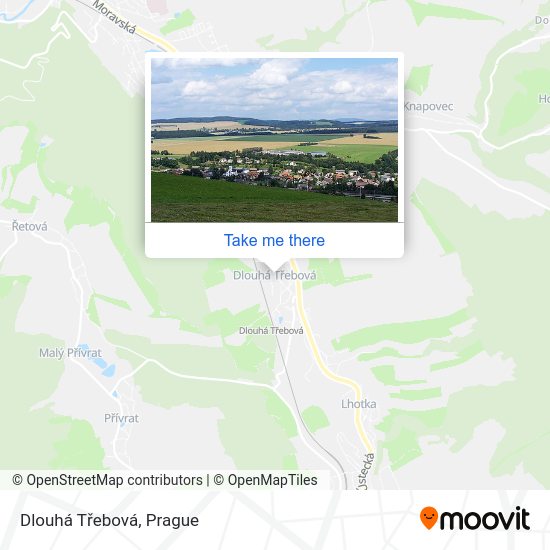 Dlouhá Třebová map