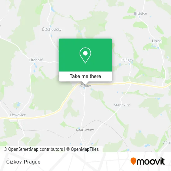Карта Čížkov