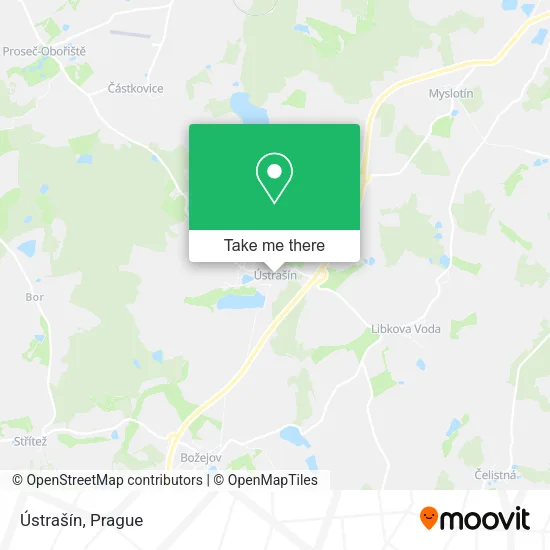 Карта Ústrašín