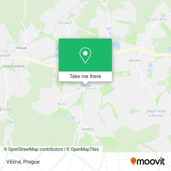 Věžná map