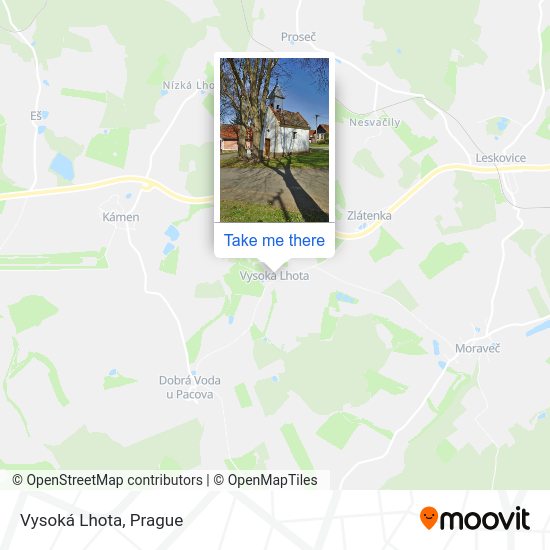 Карта Vysoká Lhota
