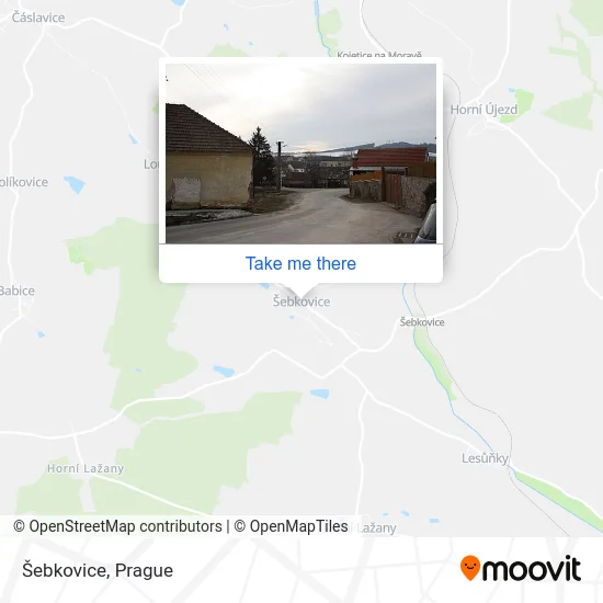 Карта Šebkovice