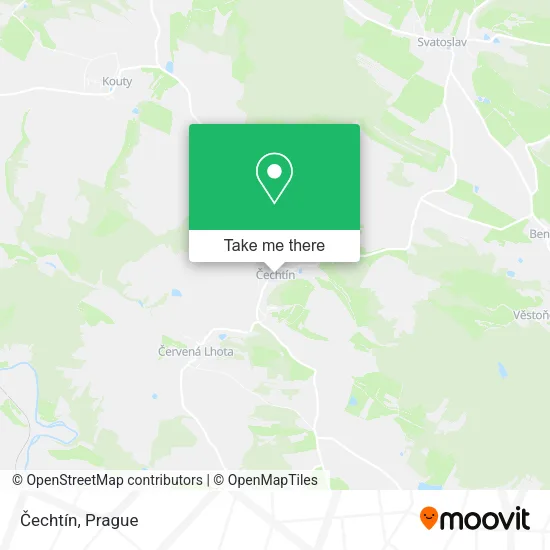 Карта Čechtín