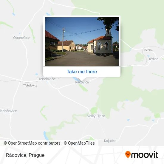 Карта Rácovice