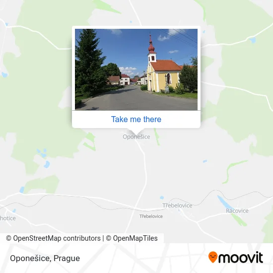 Карта Oponešice