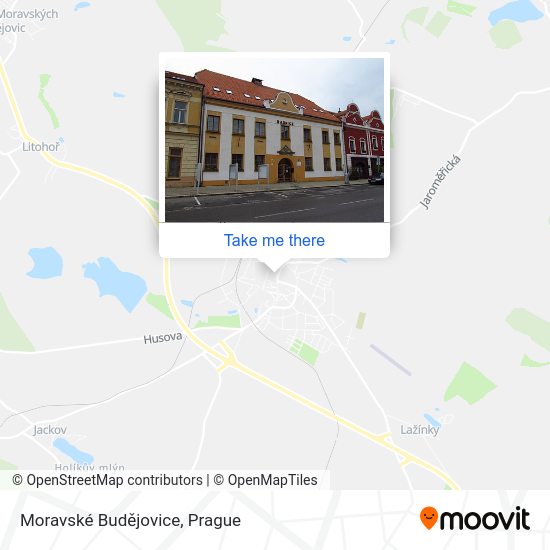 Moravské Budějovice map