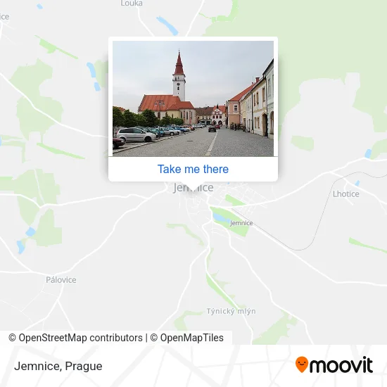 Карта Jemnice