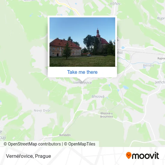 Карта Vernéřovice