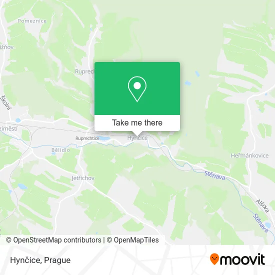 Карта Hynčice
