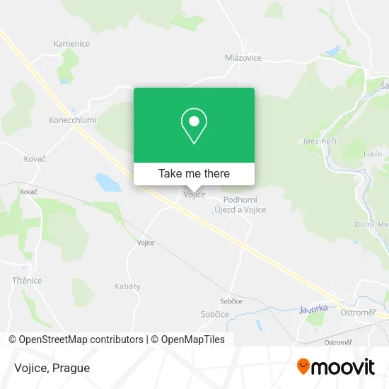 Карта Vojice