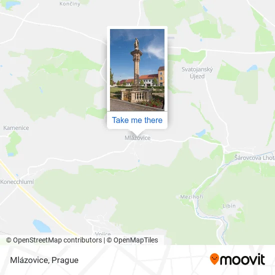 Карта Mlázovice