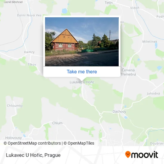 Карта Lukavec U Hořic