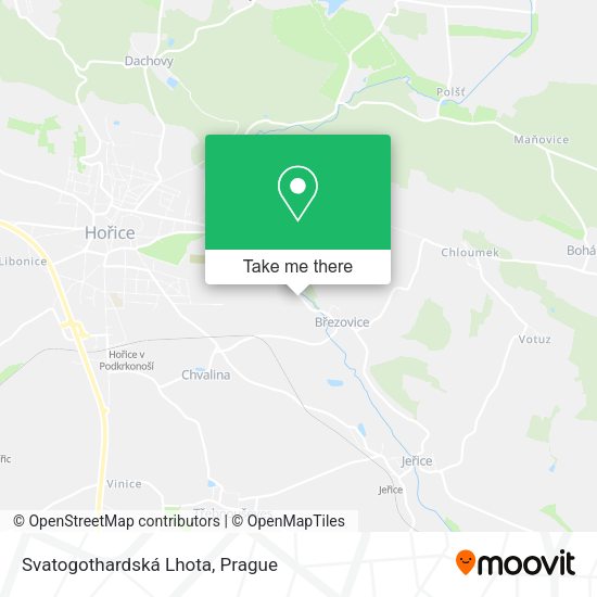Карта Svatogothardská Lhota