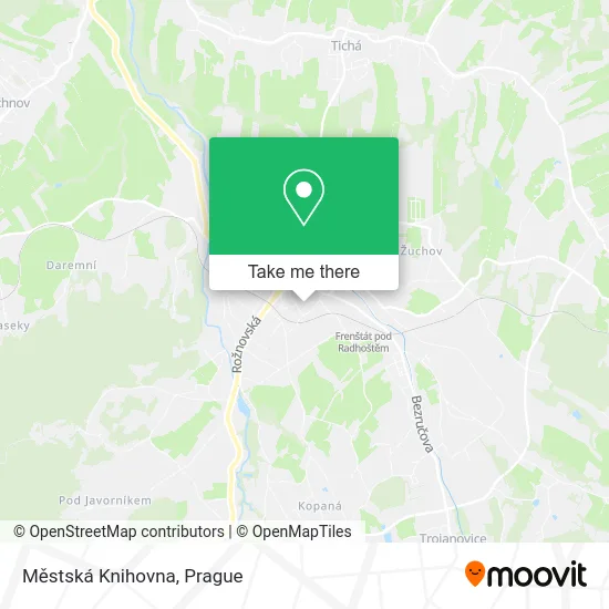 Карта Městská Knihovna