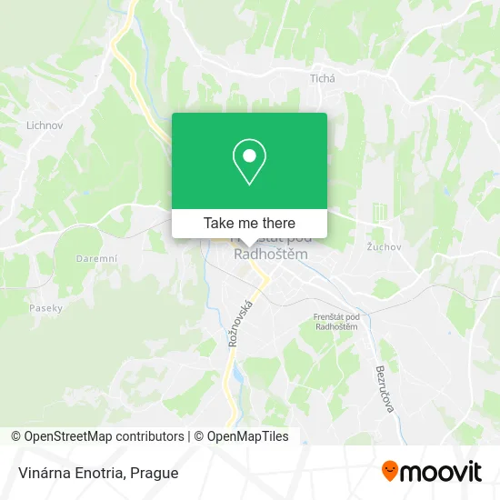 Карта Vinárna Enotria