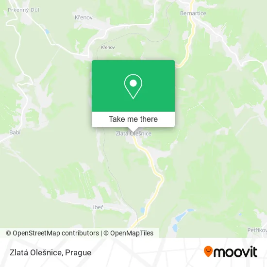 Карта Zlatá Olešnice