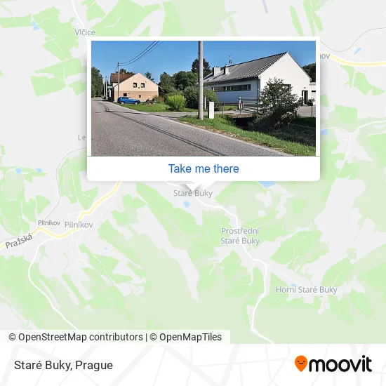 Карта Staré Buky