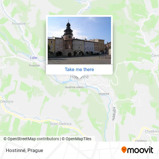 Карта Hostinné