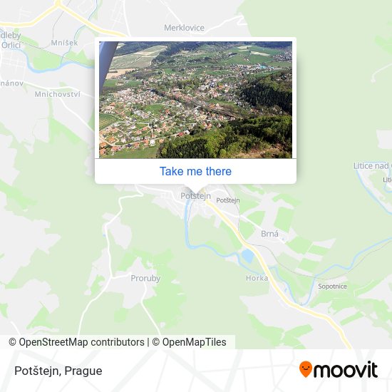 Карта Potštejn