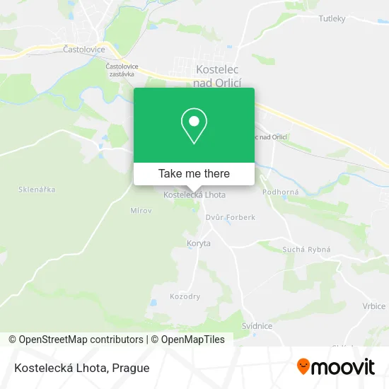 Карта Kostelecká Lhota