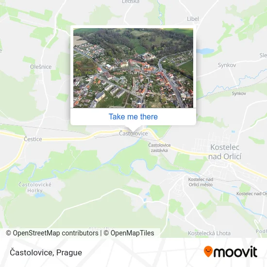 Карта Častolovice