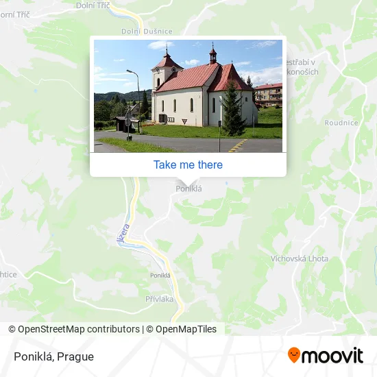 Карта Poniklá
