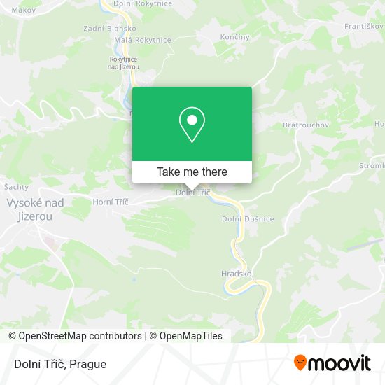 Dolní Tříč map