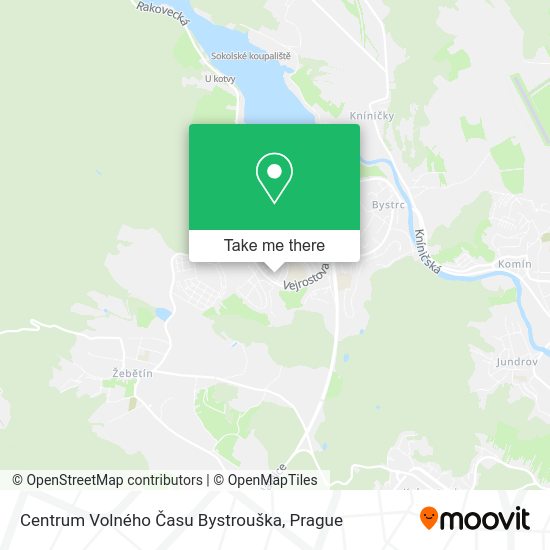 Centrum Volného Času Bystrouška map