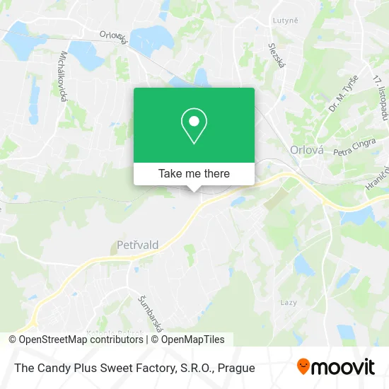 Карта The Candy Plus Sweet Factory, S.R.O.