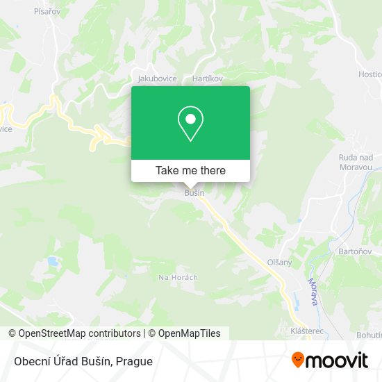 Obecní Úřad Bušín map