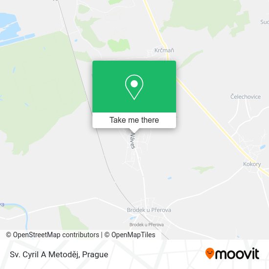 Sv. Cyril A Metoděj map
