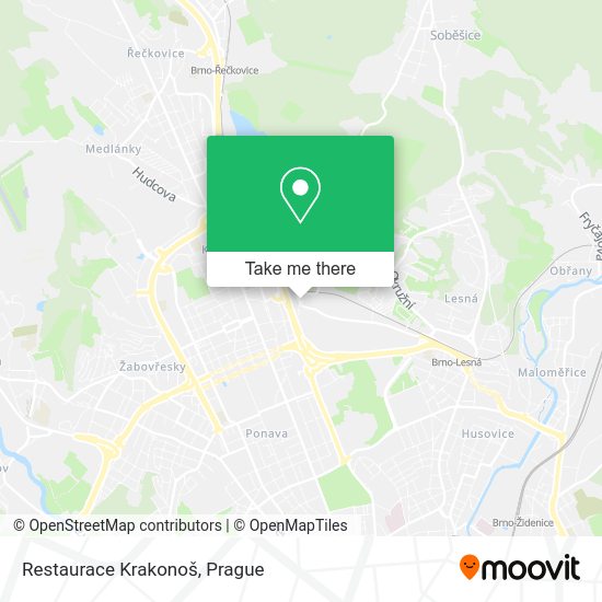 Restaurace Krakonoš map