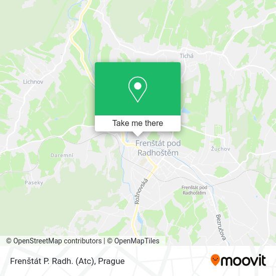 Frenštát P. Radh. (Atc) map