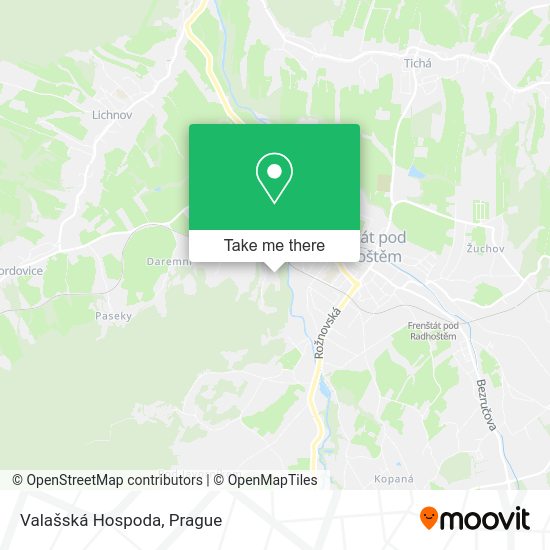 Valašská Hospoda map