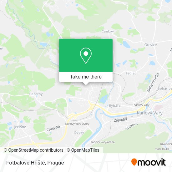 Fotbalové Hřiště map