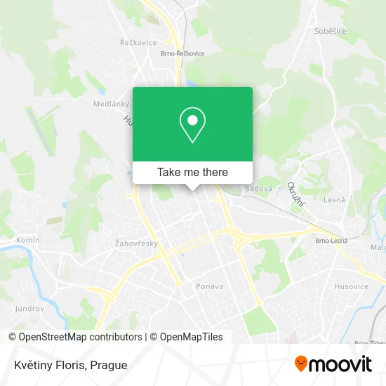Květiny Floris map