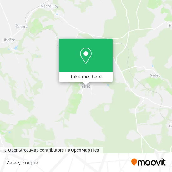 Карта Želeč