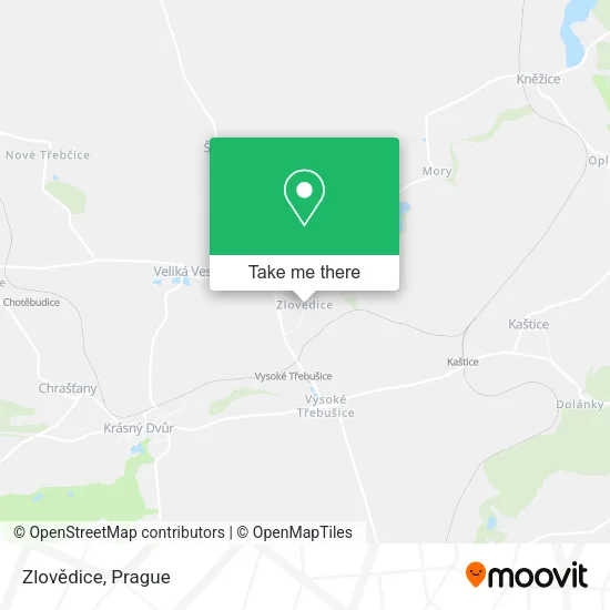 Карта Zlovědice