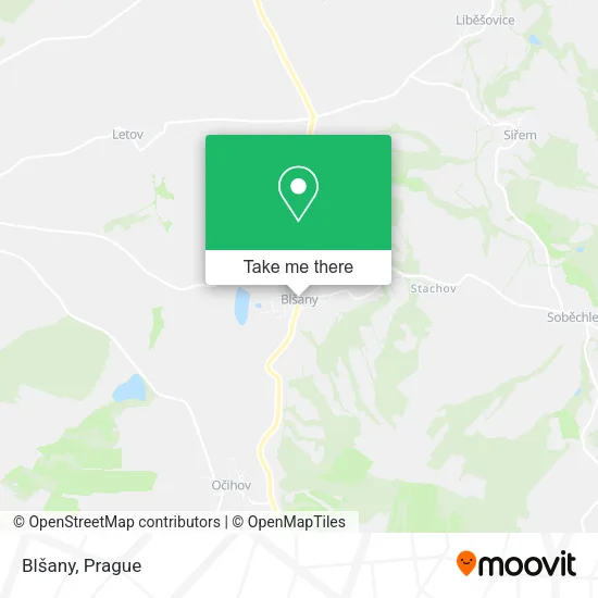 Карта Blšany