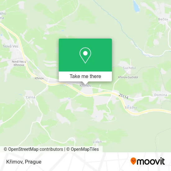 Křimov map