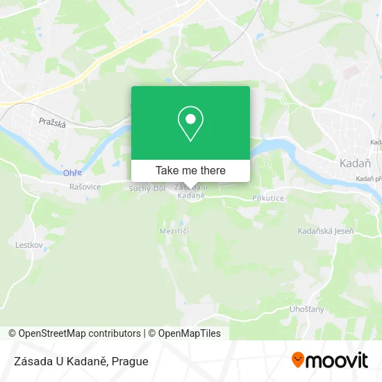 Карта Zásada U Kadaně