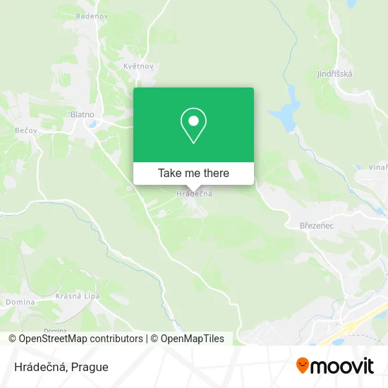 Карта Hrádečná