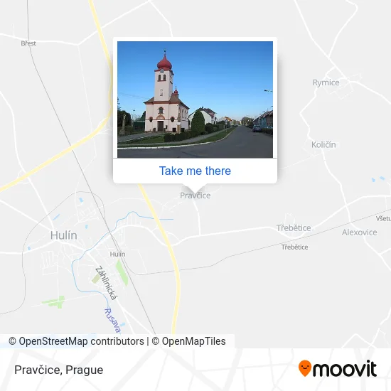 Карта Pravčice