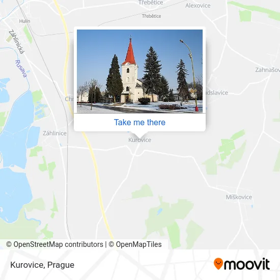 Карта Kurovice
