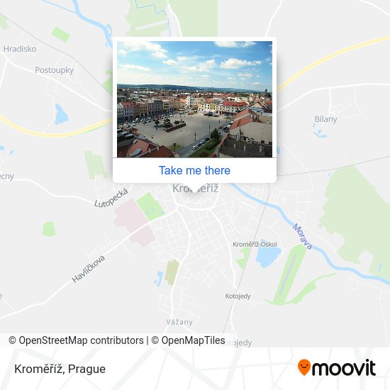 Kroměříž map