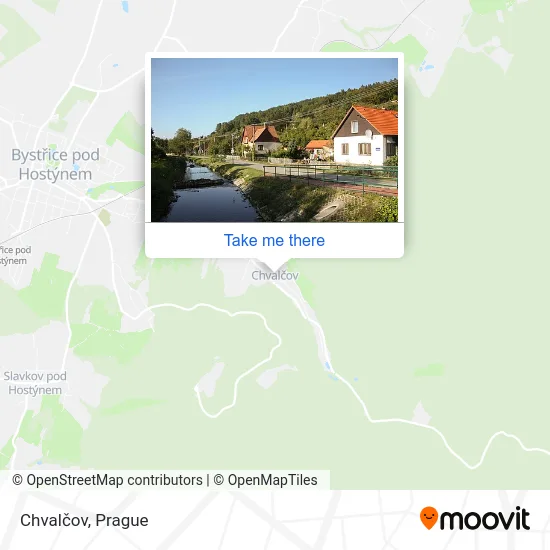 Карта Chvalčov