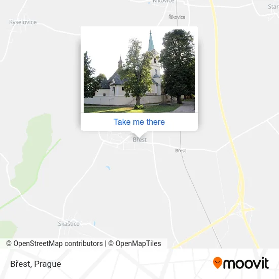 Карта Břest