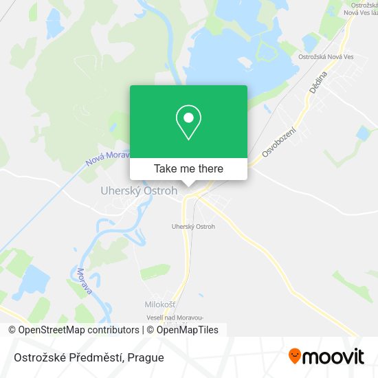 Ostrožské Předměstí map